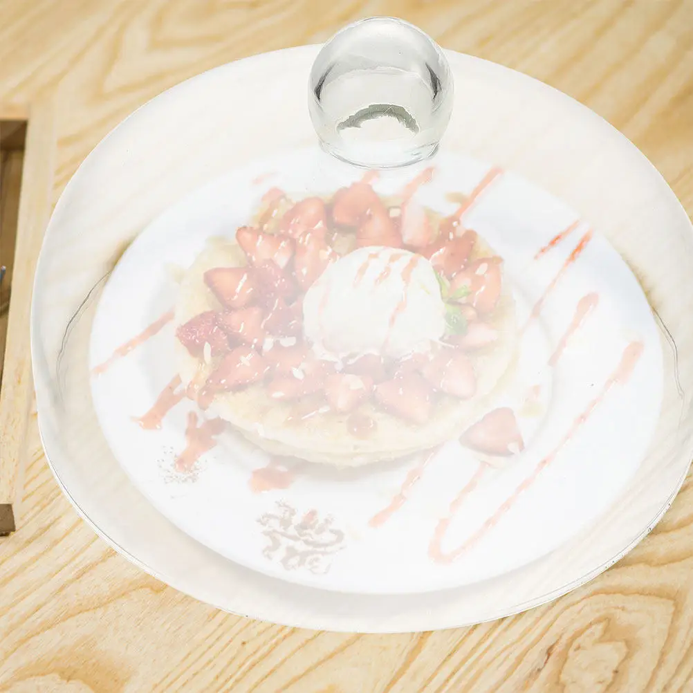 

Transparent Cake Dome Cover Glass Dessert Protector for Displaying Cakes Pastries Ideal for Parties Dinners Buffets Scratch