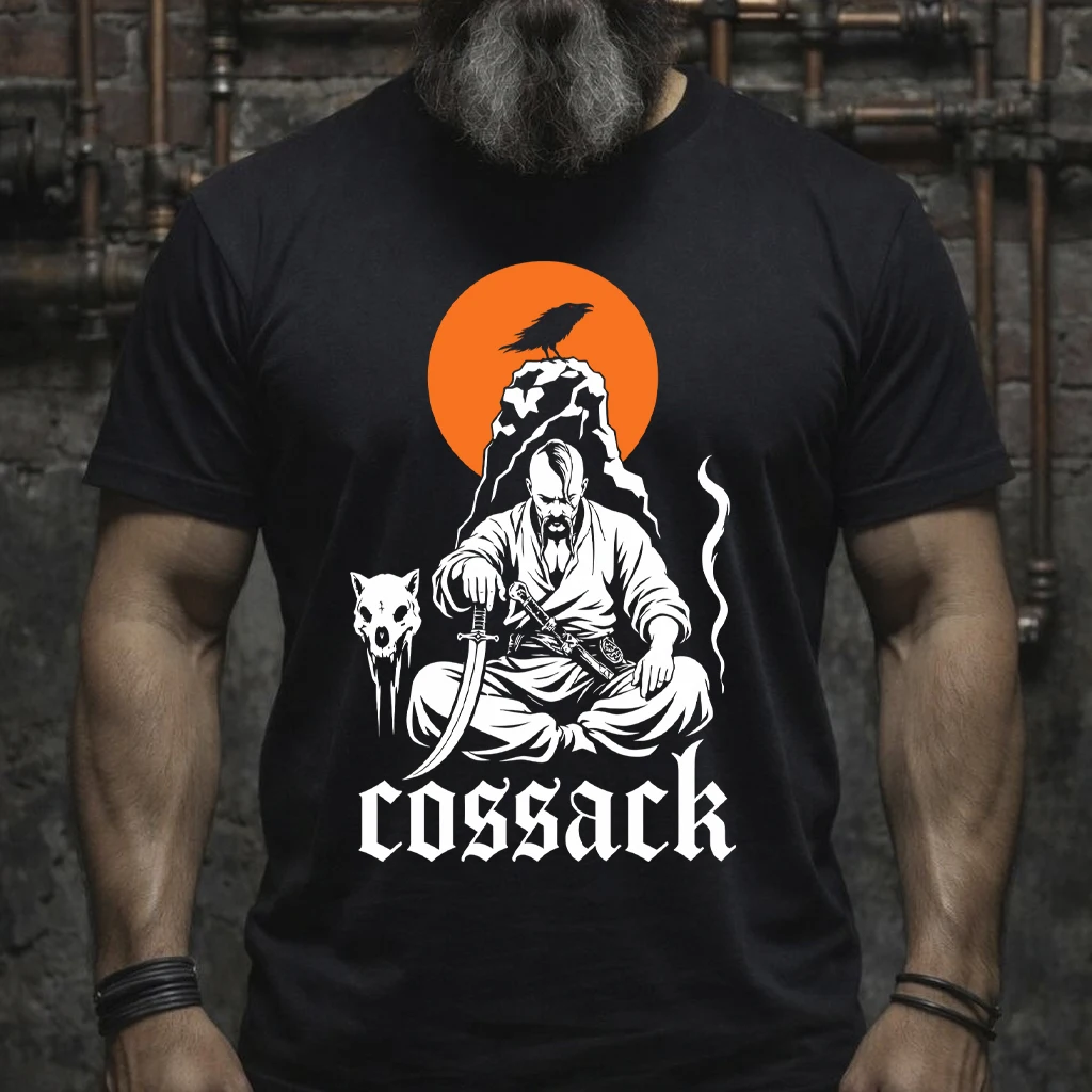 

Cossack Warrior Your Symbol of Strength and Freedom Viking Gift t shirt Norse Myth Graphic Clothes Short Sleeve All size tops
