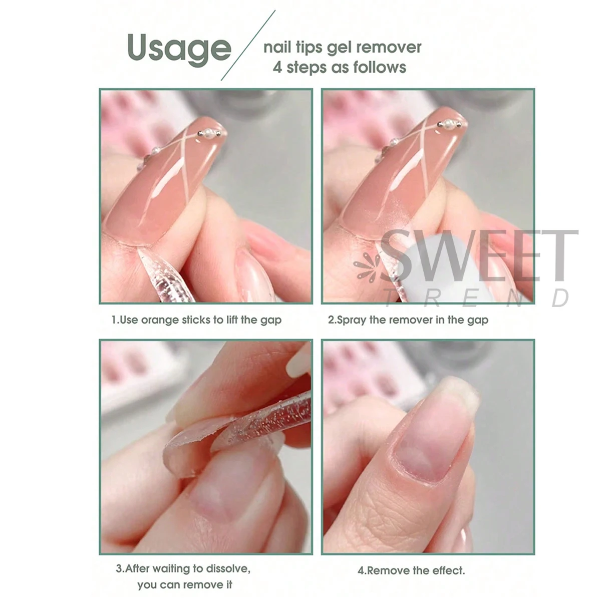 100ml Solid Nail Tips Gel Remover Liquid Quick Softening Removal Press On Nails With Nutritional Oil Care Tools Manicure No Harm