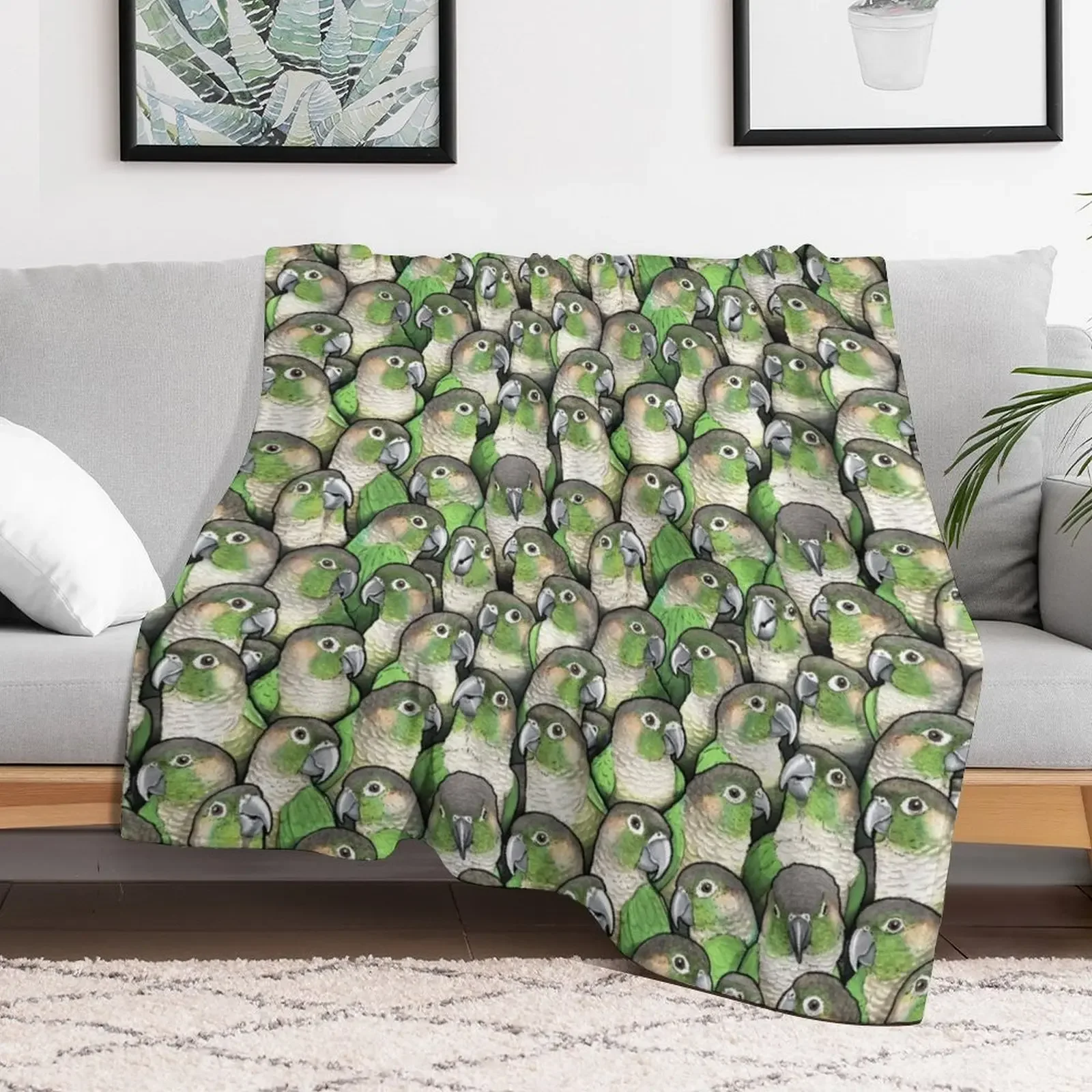 Green-cheeked Conures Throw Blanket Fashion Sofas heavy to sleep Thermals For Travel Plaid Blankets