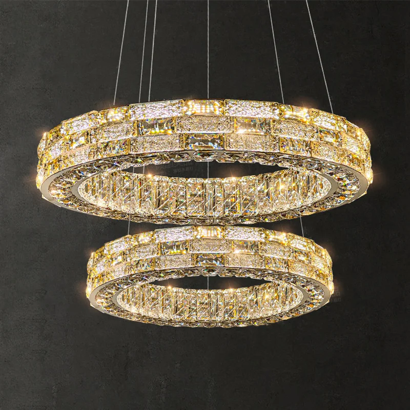 

Luxury Crystal Chandeliers Led Lights Lustre Ceiling Lamps Hanging Ceiling Lamp Suspension Chandelier Home Decor Pendant Light