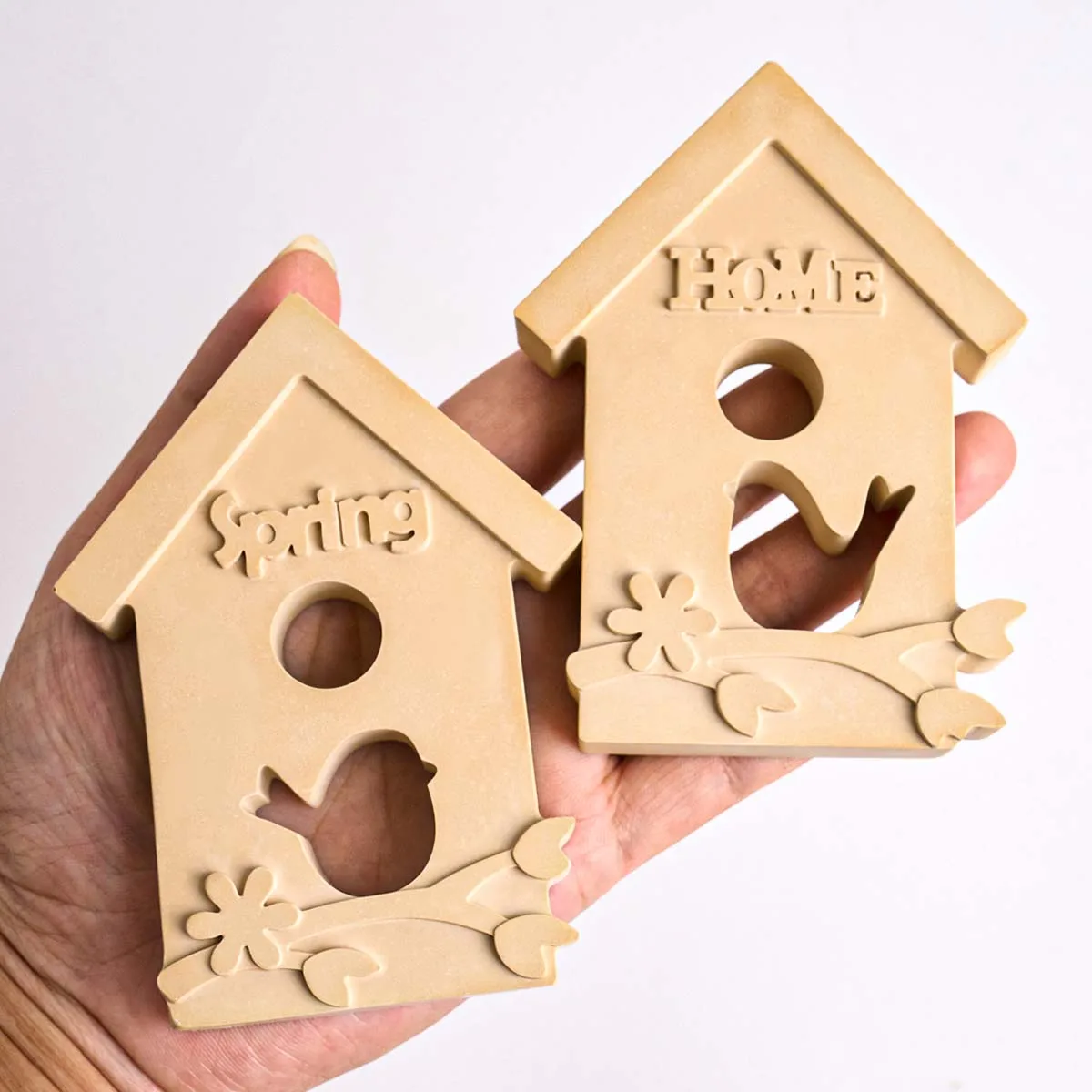 

3D Bird House Ornaments Silicone Mold DIY Handmade Spring Home Flower Branch Houses Plaster Resin Craft Casting Molds Home Decor
