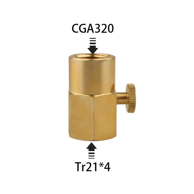 

HPA TR21*4 к CGA320 Адаптер для заправки газированной воды и газа Соединитель воздушного бака Заправка цилиндра Преобразователь потока CO2 Пневматические фитинги