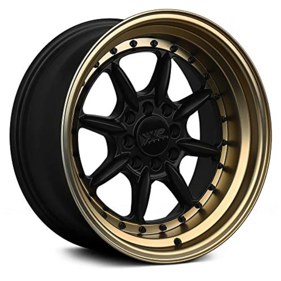 

Flat Black/Bronze Lip Wheel for Automotive Use with Painted Finish 15 x 8 inches 4 x 100 mm 20 mm Offset
