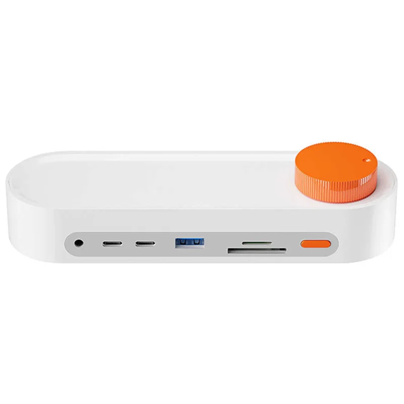 12-in-1 Rotary Knob Desktop Docking Station, 10 Gbps USB Docking Station, Hub, USB-C Splitter, 45W Fast Charging, Multiple Ports