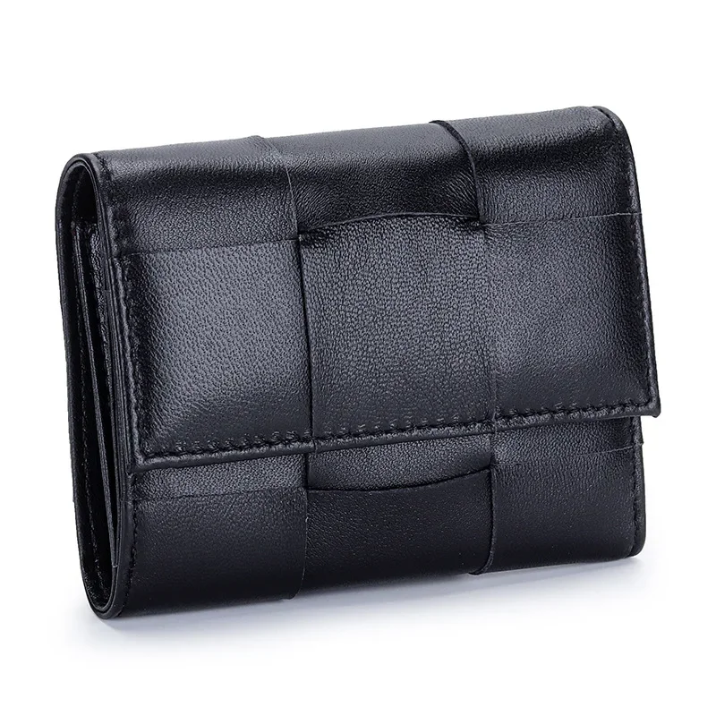 

Women's wallet, leather, large capacity, 30% off, short wallet, women's change bag with zipper.