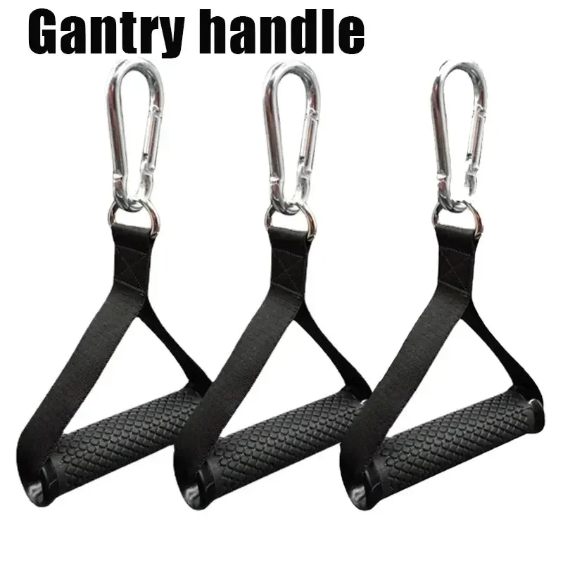 

Multifunction Gym Resistance Bands Handles Anti-slip Grip Strong Nylon Webbing Fitness Grip Puller Handle Accessories Neck cloud