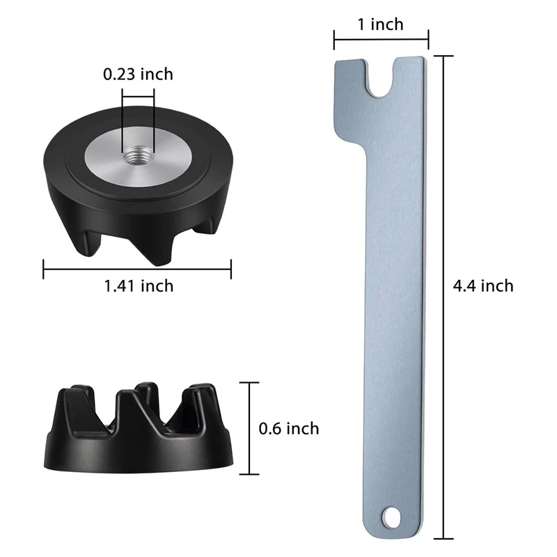 Piezas de Repuesto de acoplamiento de licuadora, 9704230 paquetes, 1 llave, Compatible con ayuda de cocina WP9704230VP WP9704230