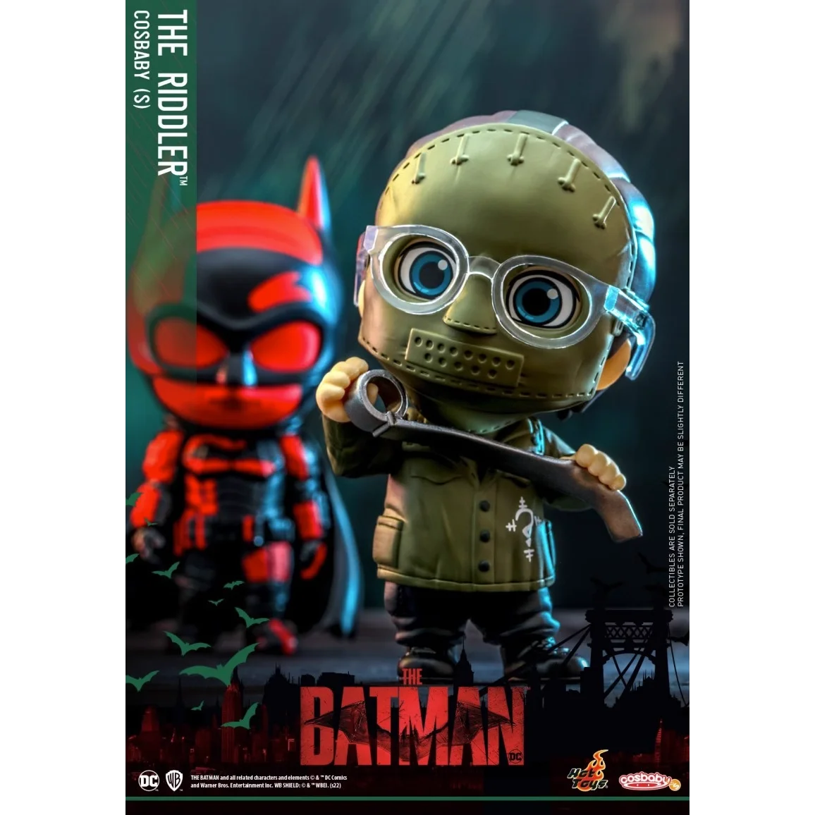 In Stock Original HOTTOYS COSB945 THE RIDDLER COSBABY Version Q Movie Characters Portrait Model Toy