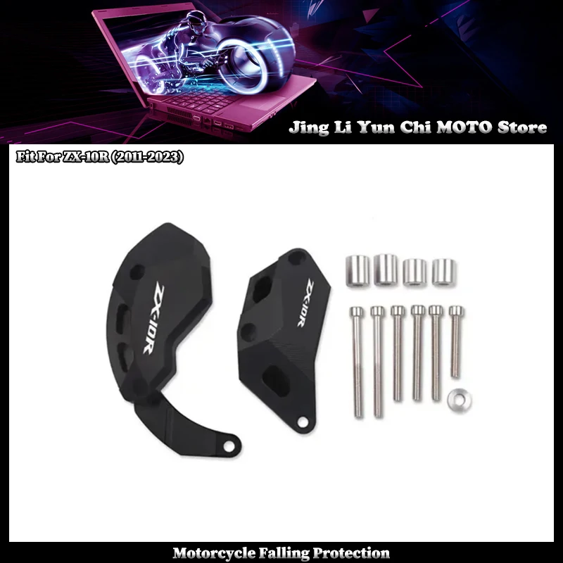 

Motorcycle CNC Engine Crash Guard Stator Frame Slider Protector Fit For KAWASAKI ZX-10R ZX10R ZX 10R 2011-2023 2020 2021 2022