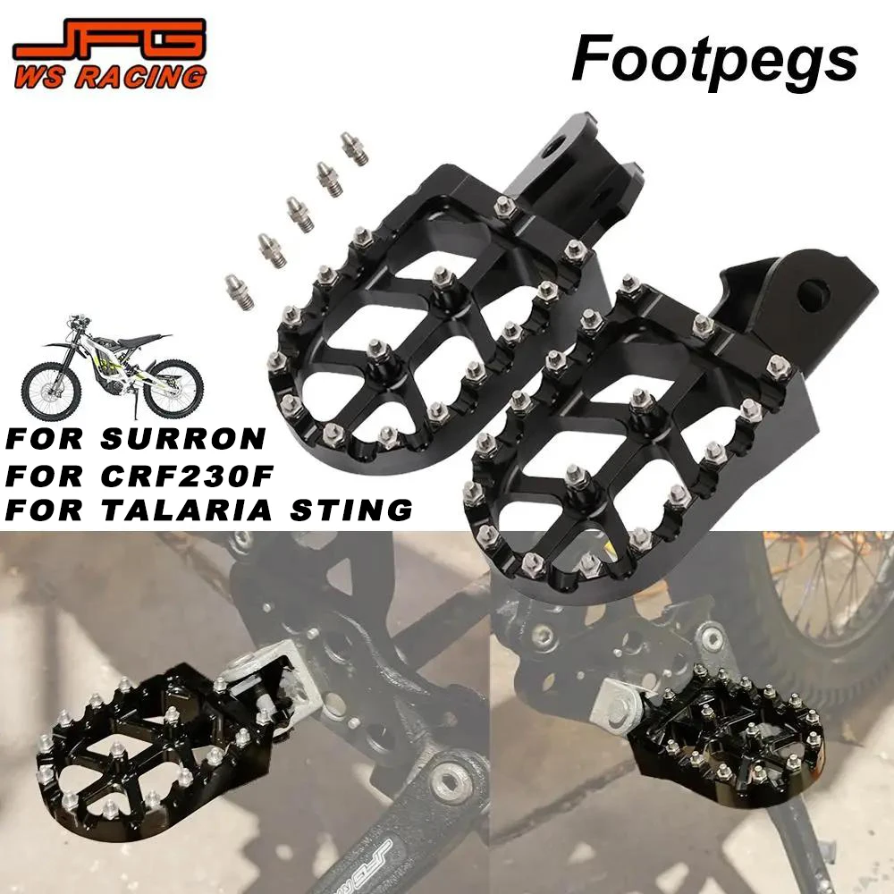 Reposapiés CNC para motocicletas Surron Talaria, accesorios, reposapiés para Talaria Sting Sur Ron Surron Lightbee X S, bicicleta eléctrica
