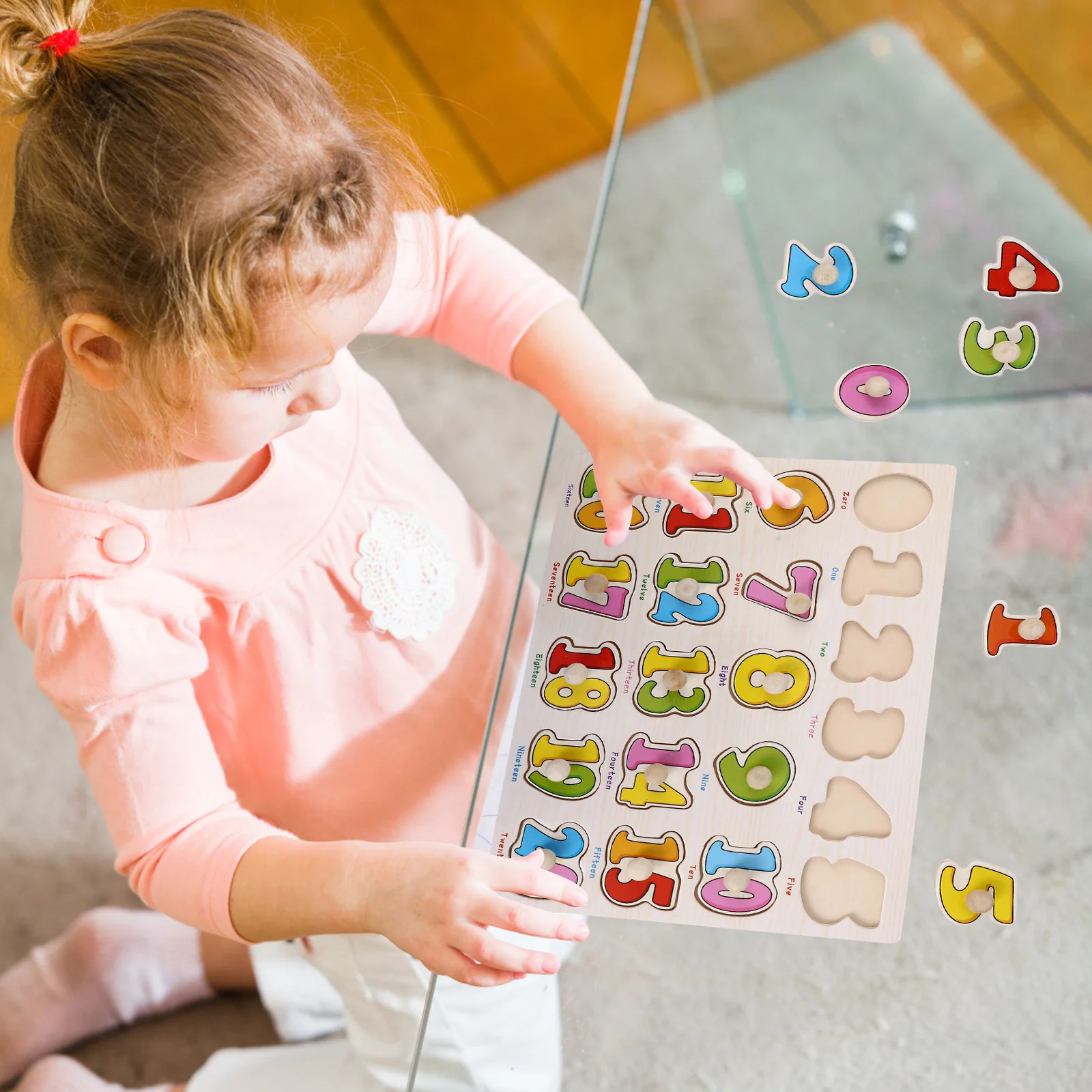1 set 1 Set Wooden Jigsaw Kids Educational Game Wood Puzzle Children Plaything Early Learning Puzzles Jigsaw Puzzle
