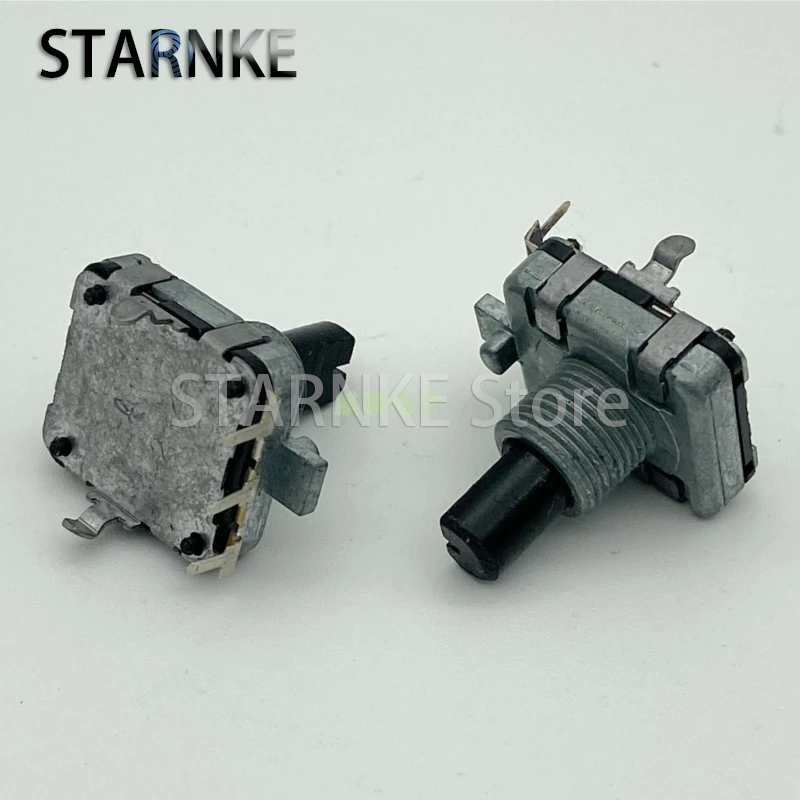 2PCS EC16 Type 3-Pin Vertical Encoder 24 Pulse Audio Amplifier Volume Potentiometer With Stepper Shaft Length 15mm