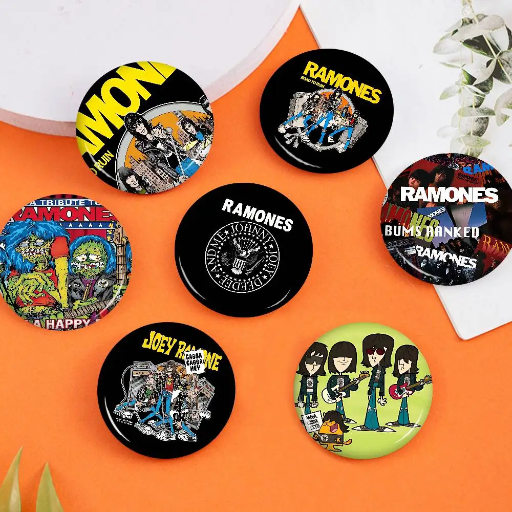 Rock Band R-Ramones New Brooches Soft Button Pin Funny Silly Gnarpy On A Skateboard Meme Badge Gamer Collection Gifts