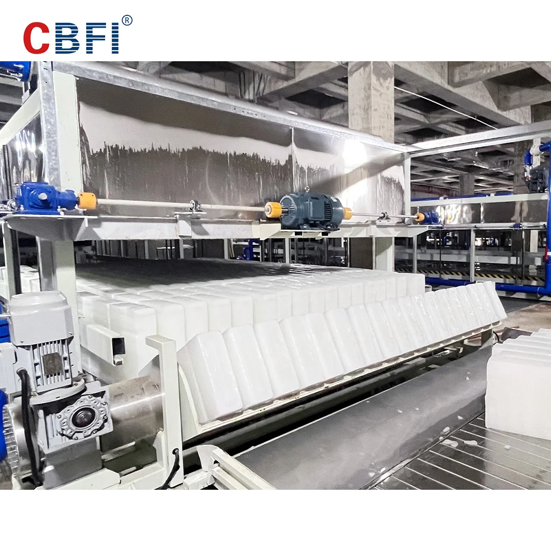 Large 190 Tons Automatic Ice Block Machine for Industrial Use Direct Cooling with Core Motor Gear PLC Components for Ice Plants