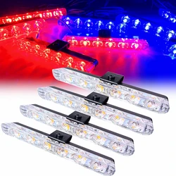 12v veículo grade dianteira do carro led luz estroboscópica polícia aviso de perigo de emergência piscando lâmpada de sinal luzes diurnas