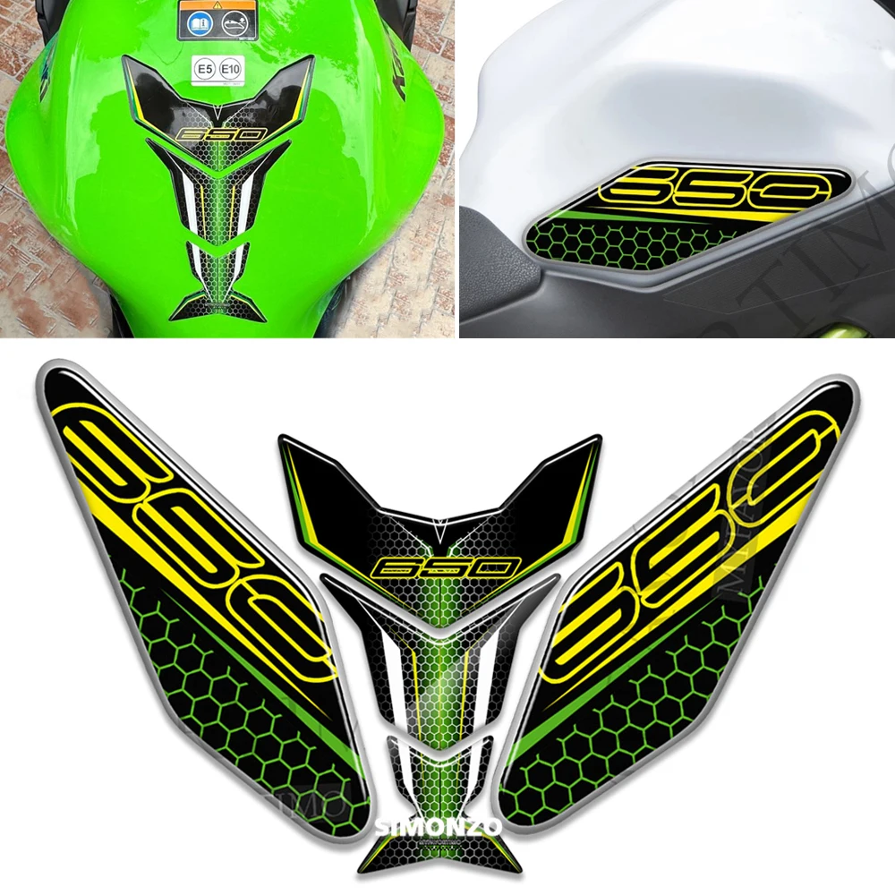 

For Kawasaki VERSYS NINJA 650 Z 650 Motorcycle 3D Stickers Fuel Tank Pad Emblem Logo Decals Protector Fit Versys Ninja650 Z650