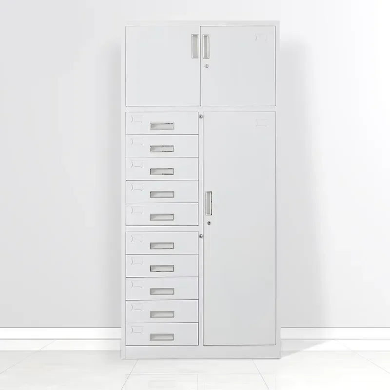 White Vertical Metal File Cabinet Narrow Storage Locker With Lock For Office Home Gym School