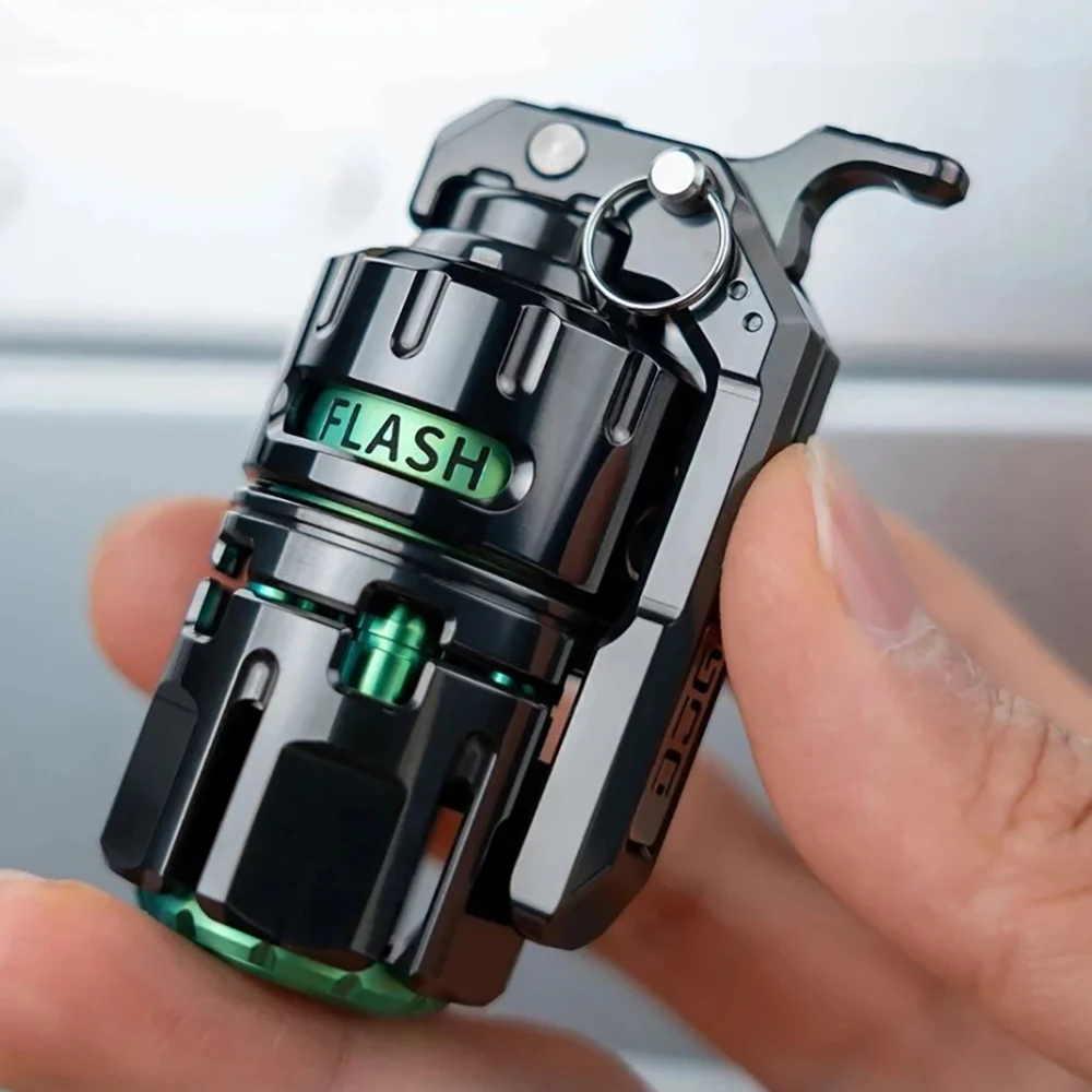 DJG EDC DESTROYER Zirconium Composite Toy Original Design Ratchet Spinner Push Slider Ring Spinner Tuning Fork Fidget Toys Adult