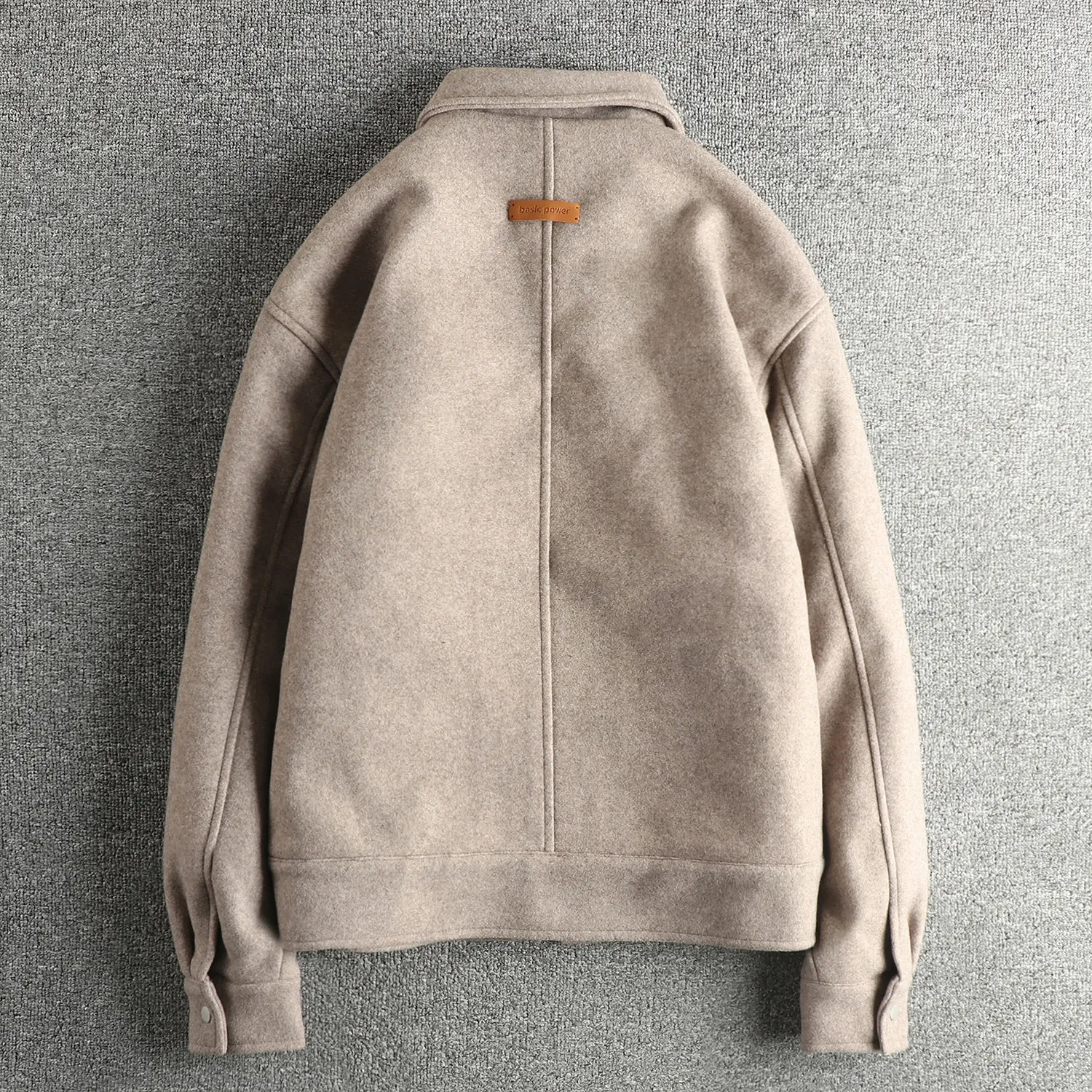 2025 Winter New American Retro Lapel Thickened Woolen Fabric Coat Men's Fashion Multiple Pockets Warm Cotton-padded Jacket