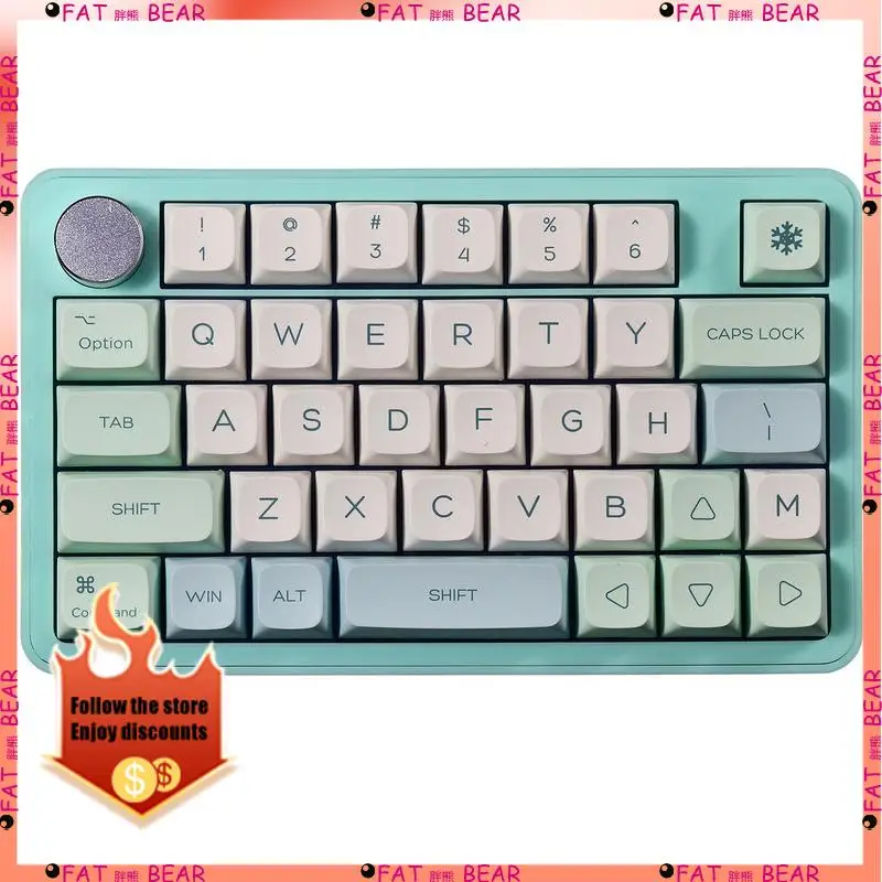 MK40 Mechical Keyboard Macro Programming RGB Customized Wired Knob One-Hand Left-Hand Gaming Keyboard 38Keys Laptop Accessory