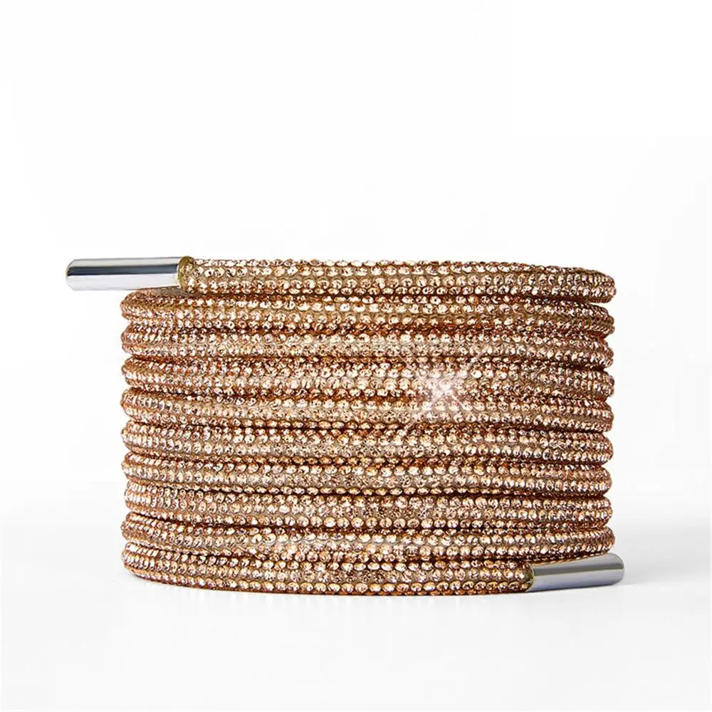 1 шт., ремешок для плетения «сделай сам», шнурки со стразами, шнурки для обуви, кроссовки, шнурки, яркие шнурки