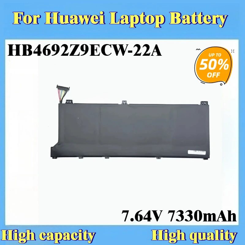 

New Replacement Battery HB4692Z9ECW-22A 7330mAh for Huawei MateBook D14-53010TVS Magicbook 14 WFH9 WFQ9 WAI9 NBL-WAQ9H NBB-WAH9P