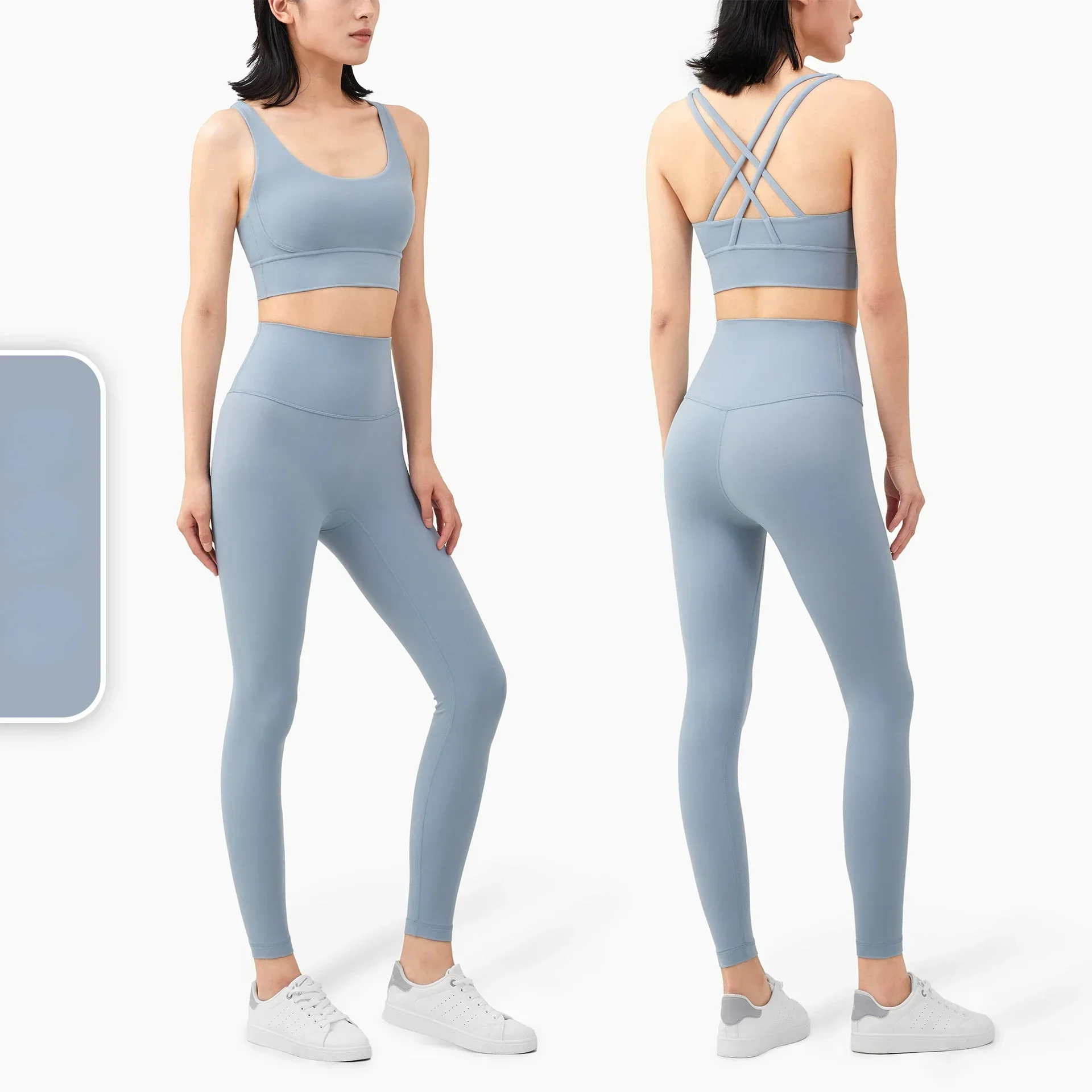 Seamless Yoga Set Women Fitness Sportswear Sports Suits Gym Clothing Workout Clothes Two Piece Set High Waist Leggings Crop Top