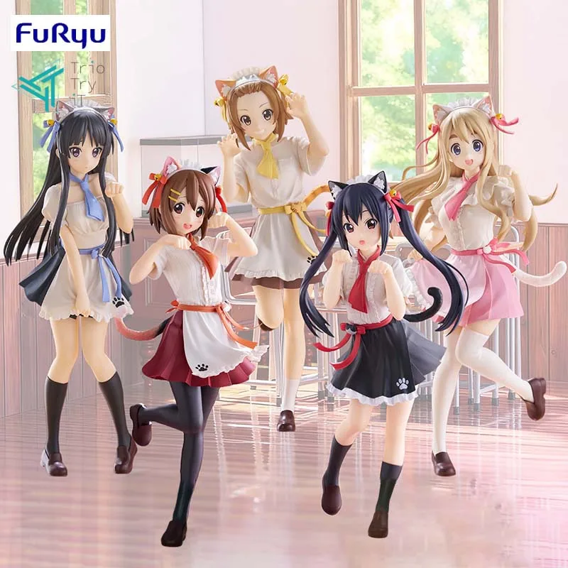 

In Stock FuRyu Trio-Try-iT K-ON! Yui Hirasawa Nakano Azusa Mio Akiyama Tainaka Ritsu Kotobuki Tsumugi PVC Anime Figure Model Toy