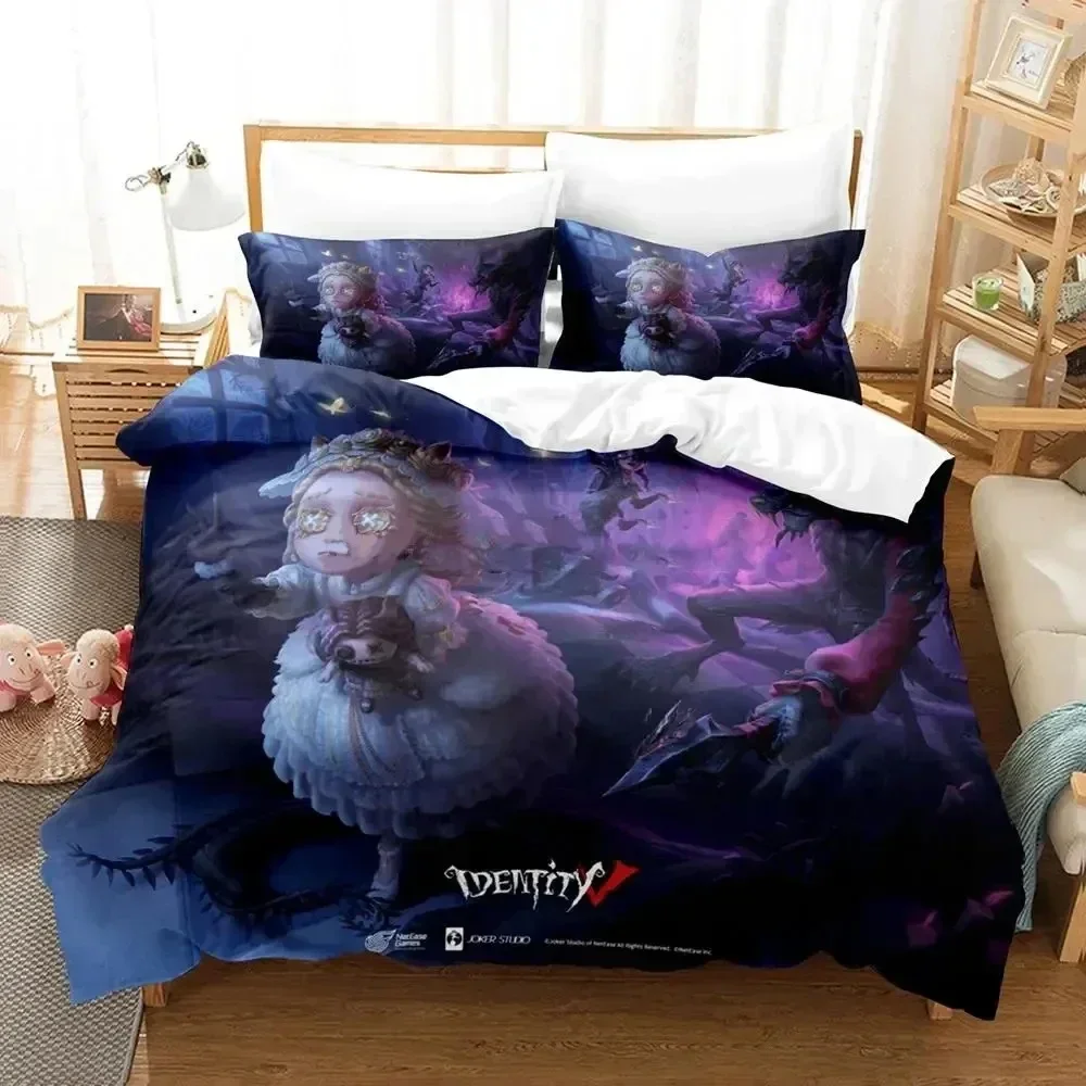 

Top 3D Anime Game Identity V Bedding Set Printed Bed Set With Pillowcase Bed Duvet Cover Soft Queen King Size Bedclothes Home