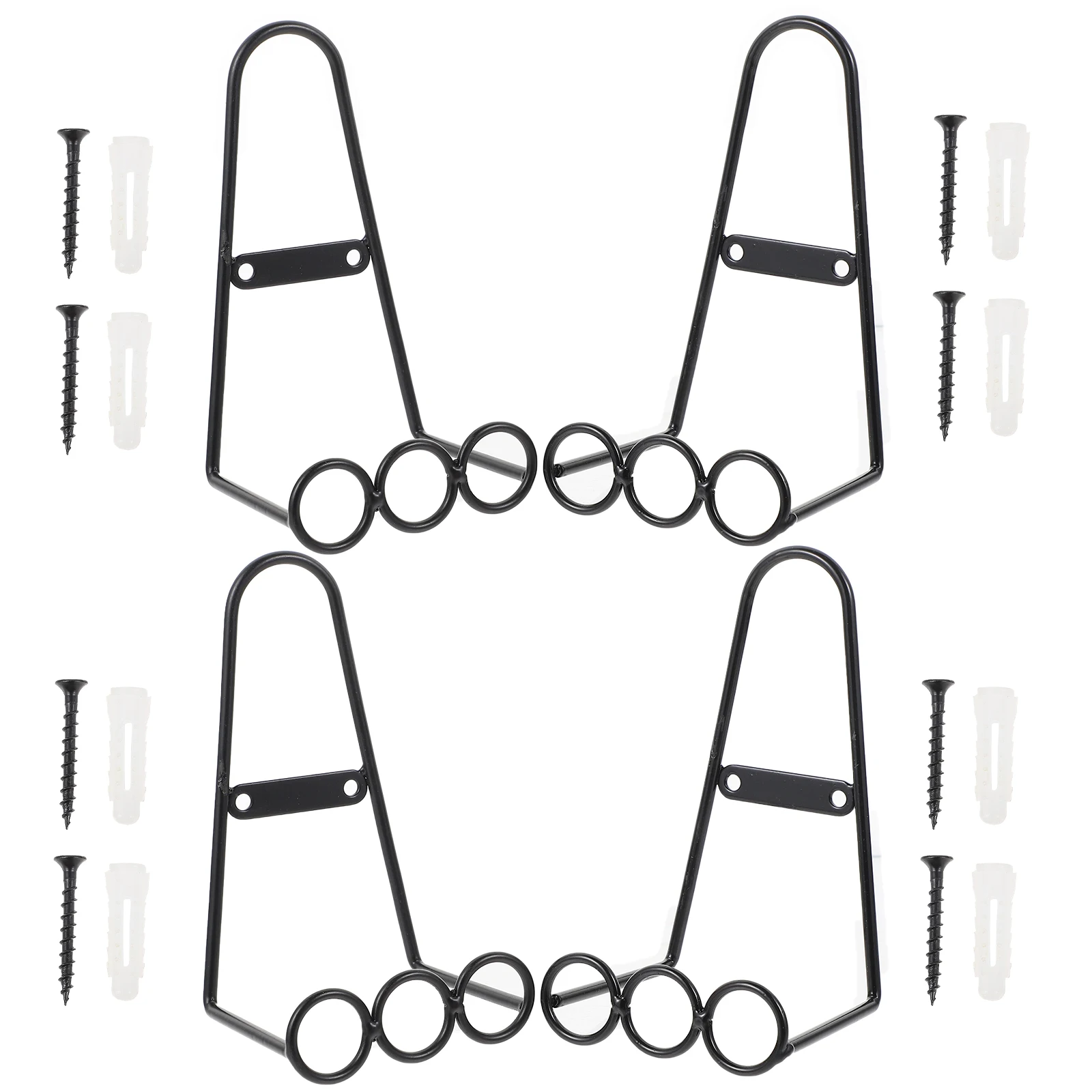 

4 Pcs Rack for Plate Kitchen Home Decor Multipurpose Shelf Iron Display Display Shelf For Plate Rack ganizing Gift