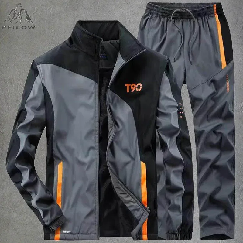 Tracksuits Men Sets Causal Gym Joggers Running Sweatsuit For Men 2 PCS Jacket + Pants Basketball Sports Suits Men Brand Clothing