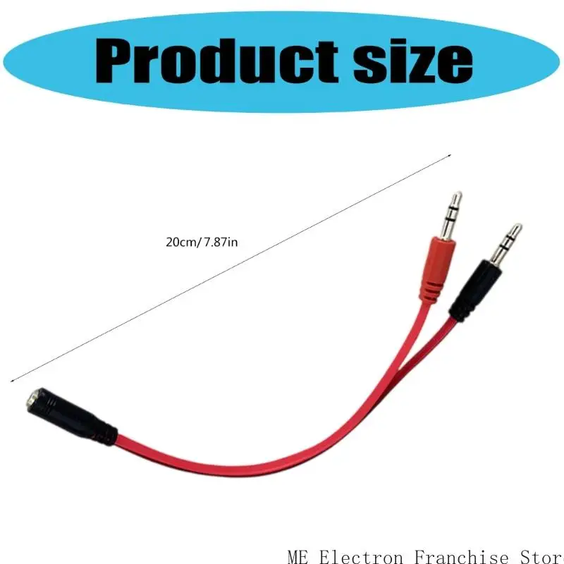 T5EA 3.5 mm auriculares Adaptador micrófono Cable 20 cable mejora experiencia auditiva o