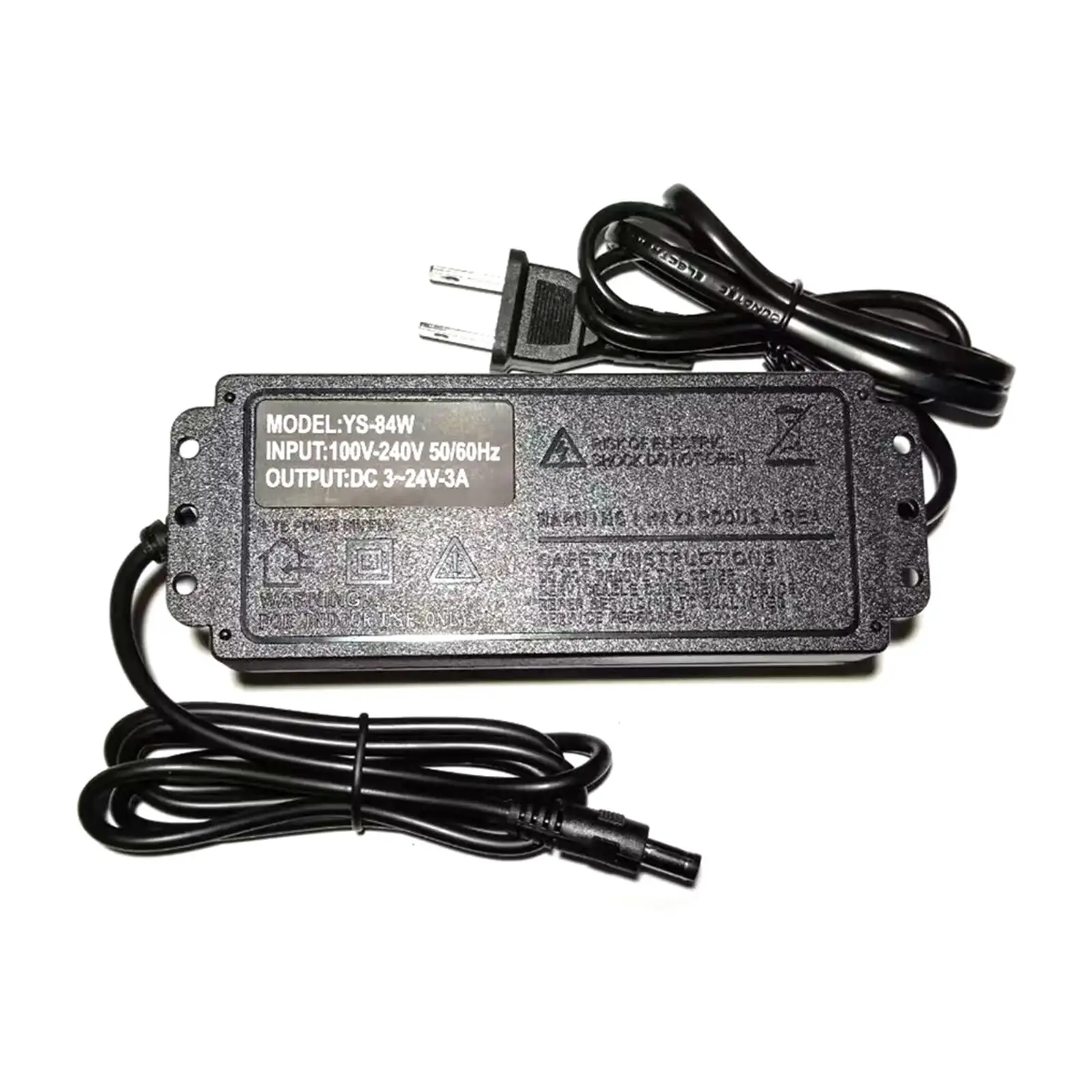 Portable Adjustable DC Power Supply Adapter with Overcurrent and Overvoltage Protection for Motors Desk Lamps and Circuit Labs