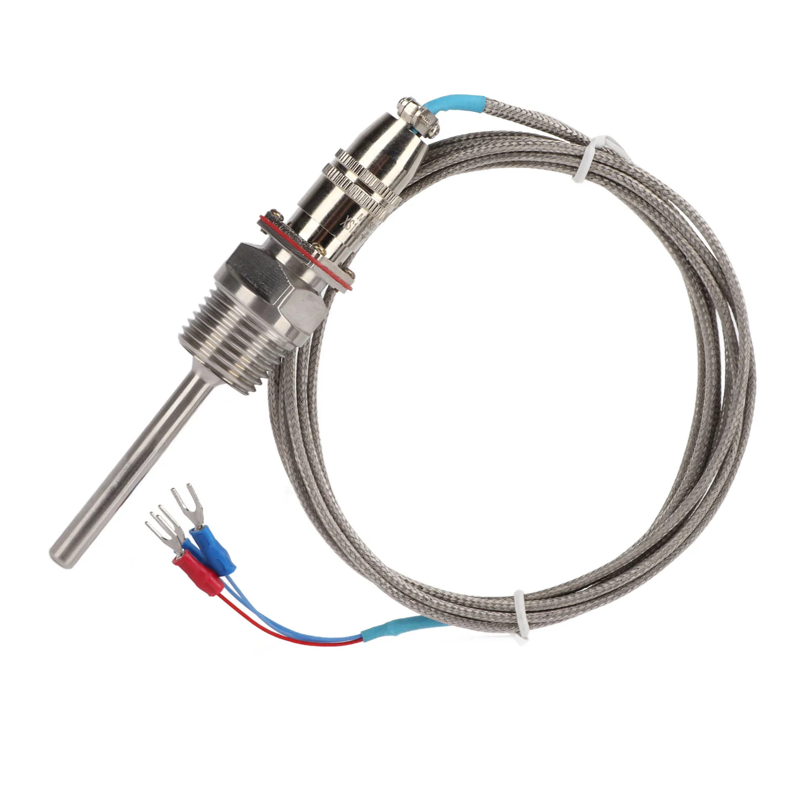 Stainless Steel Temperature Sensor Temperature Sensor PT100 Stainless Steel Temperature Probe with High Accuracy and Quick Respo