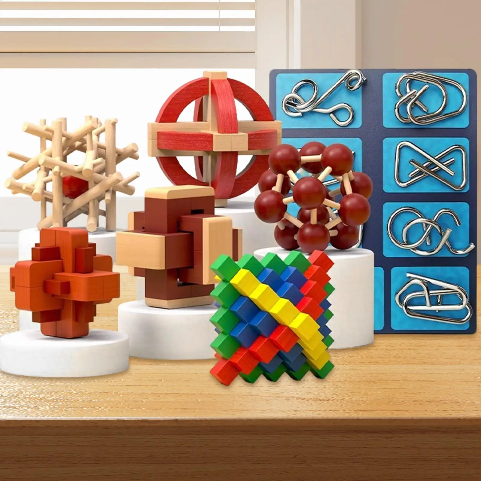 Gry logiczne, łamigłówki, zabawki edukacyjne, zabawki intelektualne dla chłopców i dziewcząt, wczesna edukacja, rozwój umiejętności logicznych.