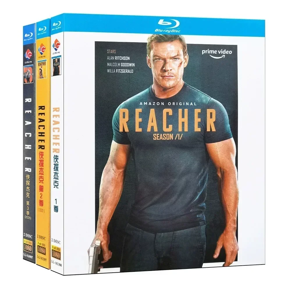 Reacher Season 1-3 Series 6-Discs New Box Set Blu-ray disc English