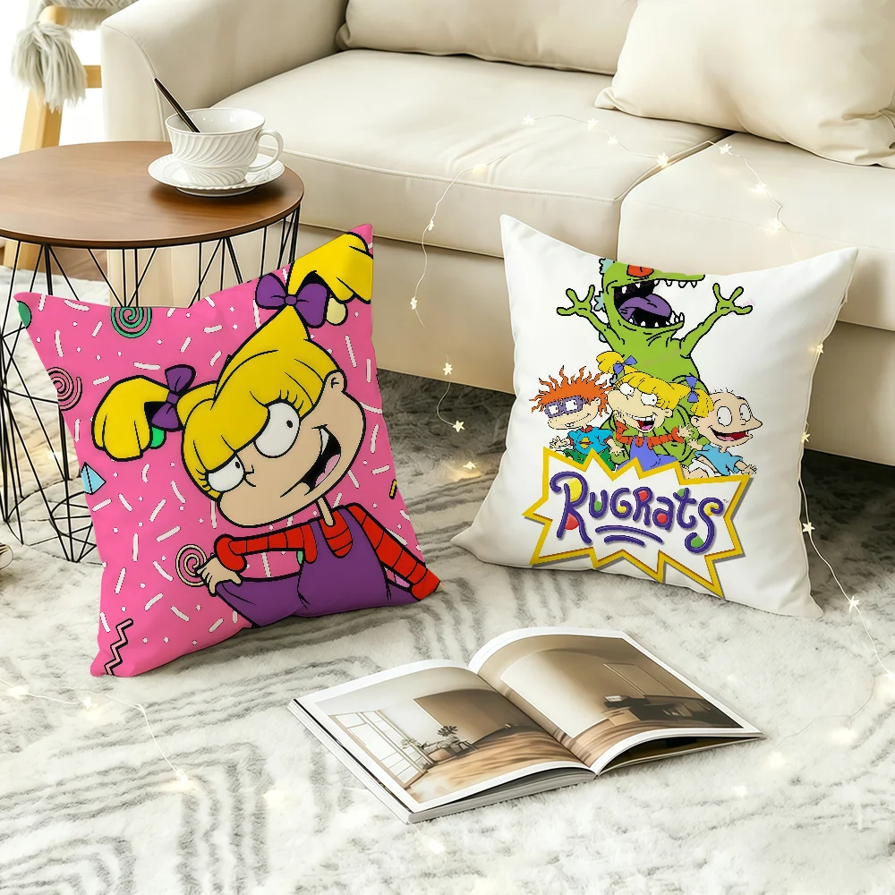 Cartoon cute R-RUGRATS cushion cover Comfortable Decorative For Bedroom Living room Dormitory Picnic and Holiday Decoration