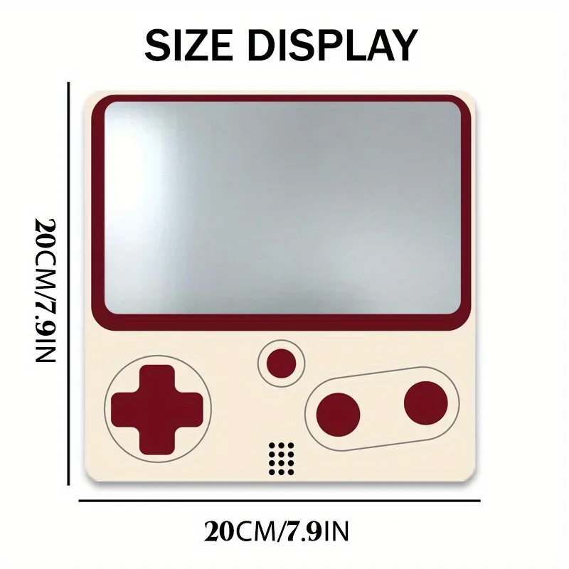 20CM Self-adhesive Decorative Wall Mirror Halloween Party Decoration Game Console Pattern Mirror Bedroom Bathroom Decoration