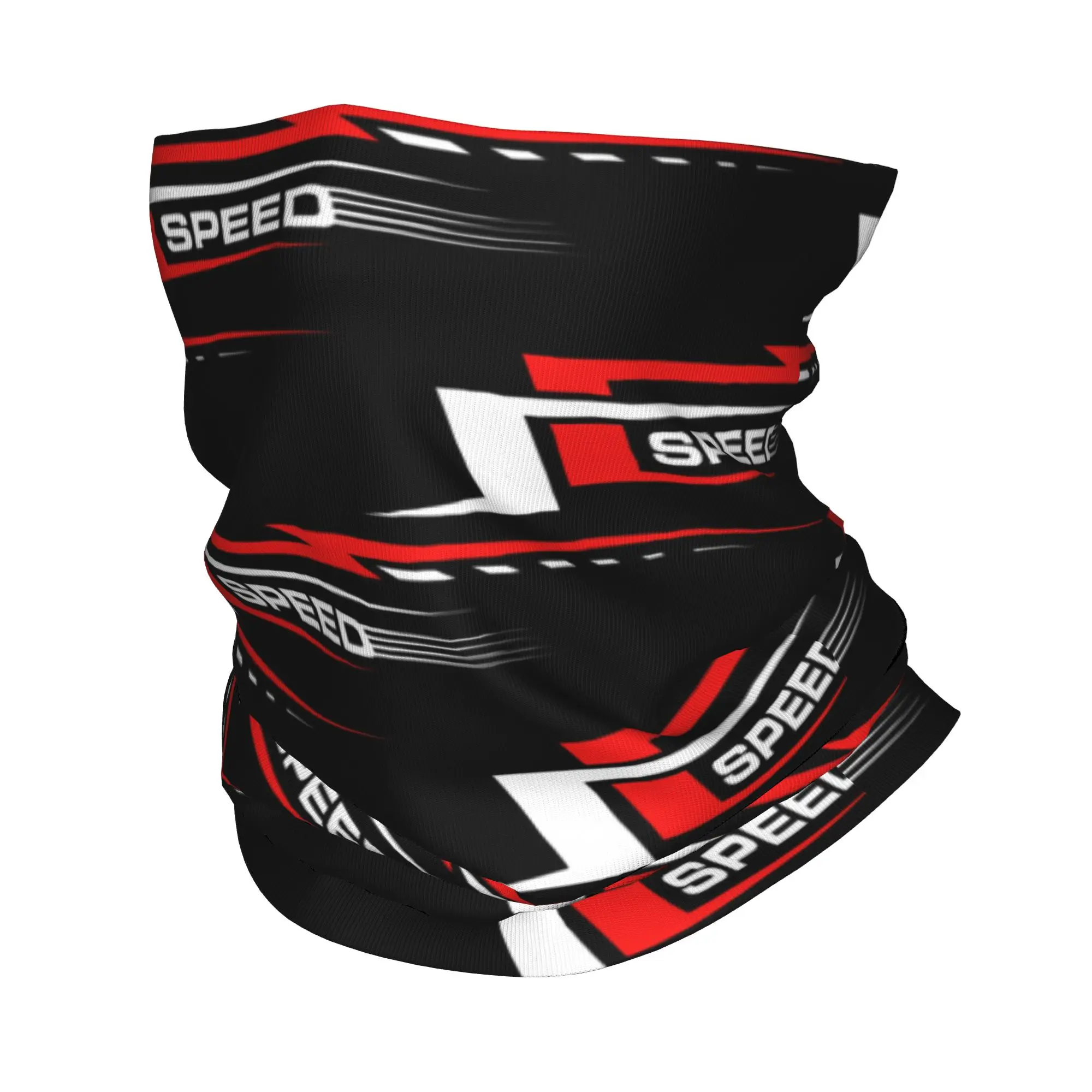 Custom Racing Speed Rally Race Motion Car Winter Headband Neck Warmer Women Men Hiking Tube Scarf Moto  Face Bandana Gaiter