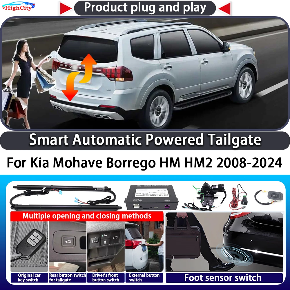 For Kia Mohave Borrego HM HM2 2008-2024 OEM Smart Automatic Powered Tailgate Key Control Trunk Lift Kit Electric Power Tailgate