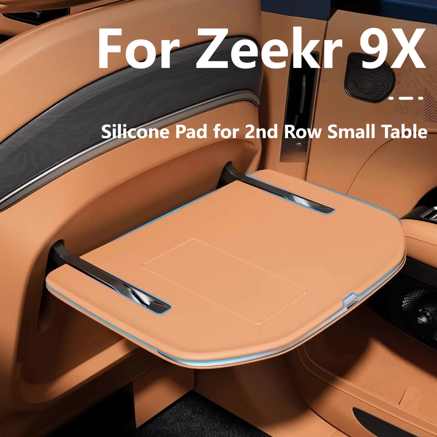 

For Zeekr 9X Rear Row Table Board Scratch Resistant Slip Resistant Silicone Protective Pad