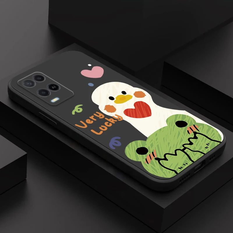 Phone Case For OPPO Reno 8 7 6 5 3 4 SE PRO PLUS lite 4G 5G cute frog duck