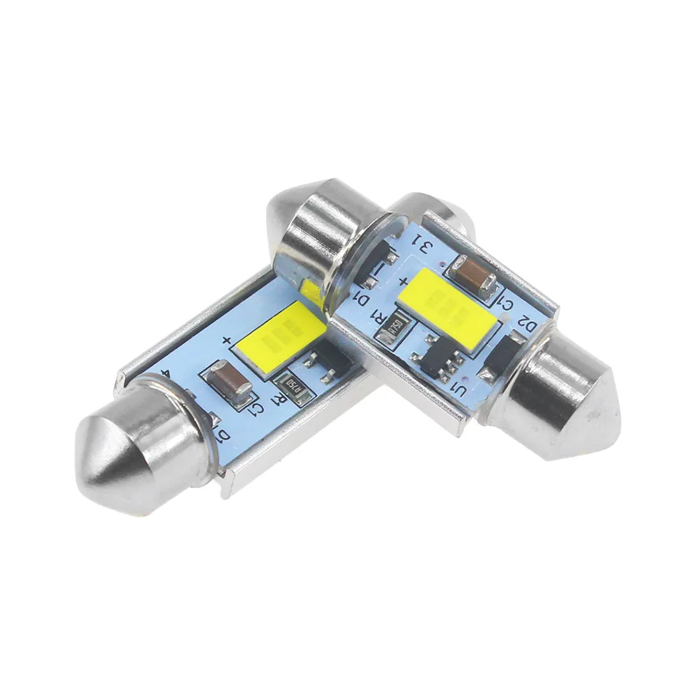 10PCS Signal Lamp C5W LED 3570 1SMD Canbus Bulb 31mm 36mm 39mm 41mm Festoon Light C10W LED Auto Interior Reading Dome Light