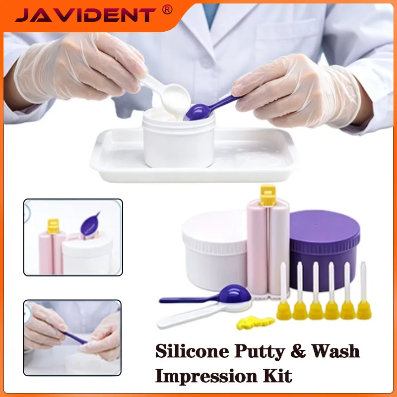 50ml Dental Light Body Silicone Impression Material - Elastomeric Rubber Precise Dental Molds Orthodontic Special Stamp