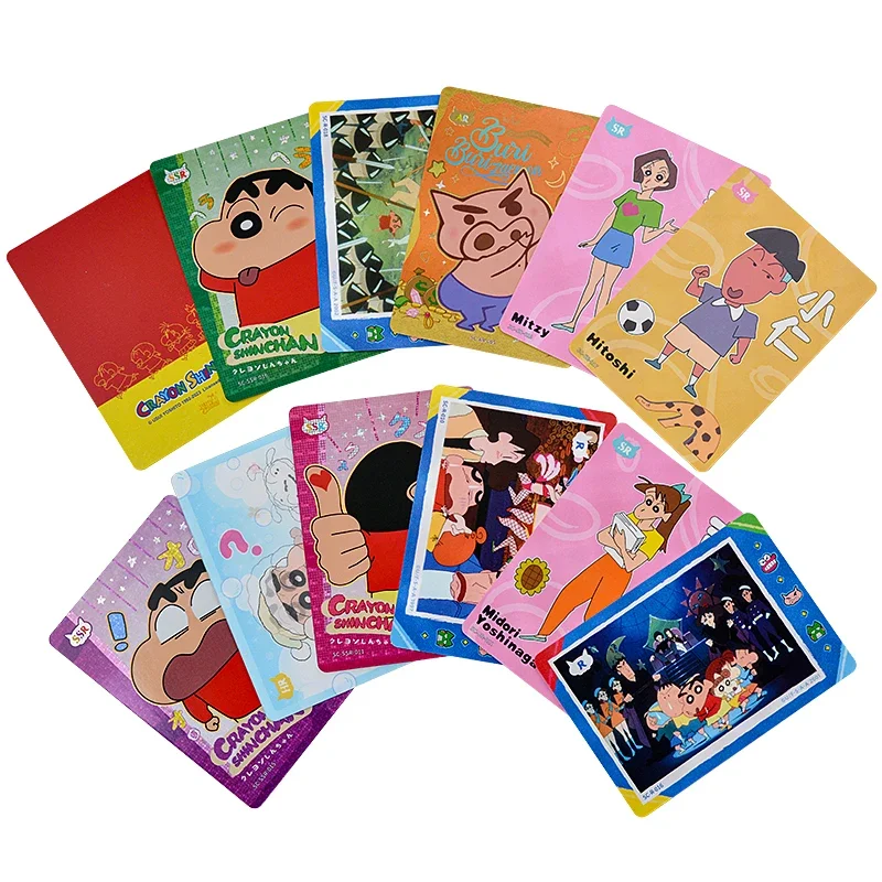 New In 80Pcs KAYOU Card Crayon Shin-chan Original Box Genuine Edition collection Anime Classical Random Children‘s Gift Game