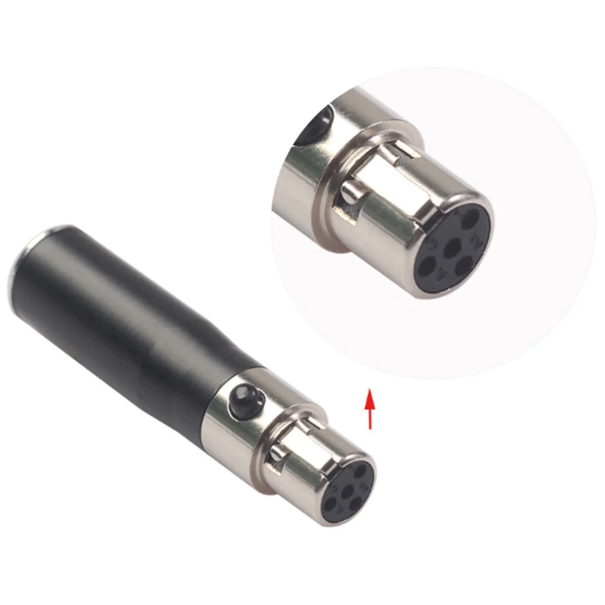 A14M 8X XLR Mini 3-контактный штекер на 4-контактный гнездовой аудиоадаптер Разъем Hi-Fi адаптер преобразователя сигналов