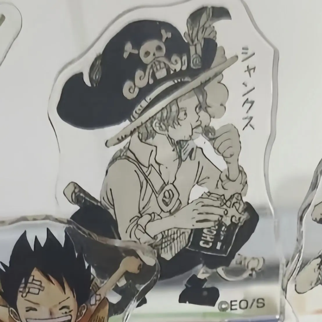 Anime Peripherals Mini Monkey D. Luffy Figure Acrylic Stand Q Empress Boa Hancock Figurine Standing Plate Zoro Decoration Toys view 6
