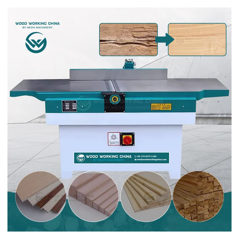 16'' 220V 3KW 2.2M Precision Woodworking Jointer Wood Planer Machine Tools with 3PCS Straight Cutter Head