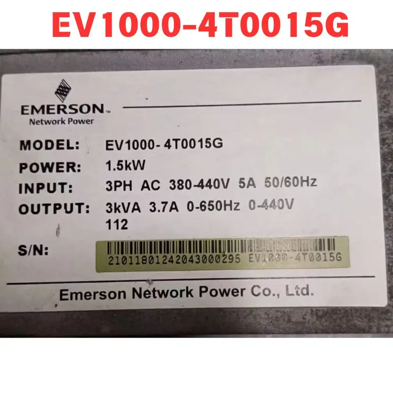 Used EV1000-4T0015G Frequency converter Functional test OK